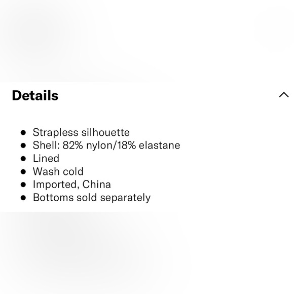 NWOT Good American better band bandeau swim top - Picture 8 of 8